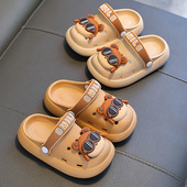 男童防滑踩屎感包头透气卡通外穿小男孩沙滩洞洞鞋 夏季 儿童凉拖鞋