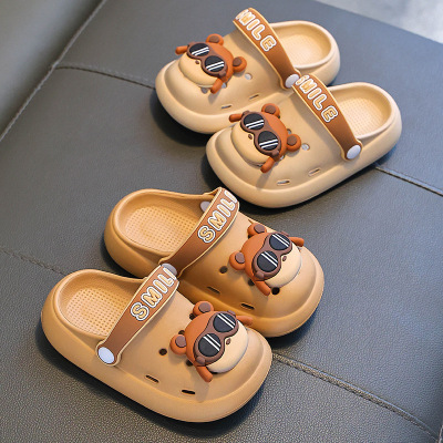 儿童凉拖鞋男童防滑踩屎感包头软