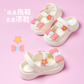 软底防滑学步鞋 幸福玛丽女童凉鞋 女宝宝穿儿童沙滩洞洞鞋 新款 夏季