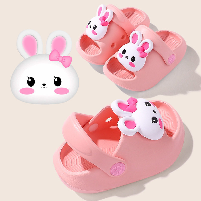 宝宝凉拖鞋2026新款女孩夏季卡通小兔子儿童室内防滑软底女童公主