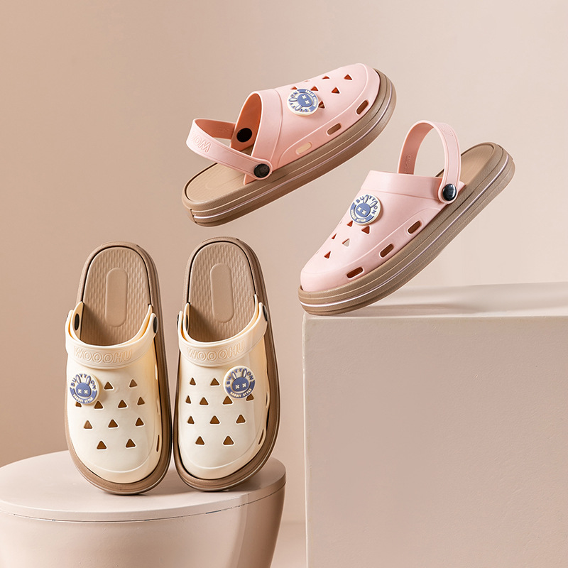 2026新款洞洞鞋女夏季厚底舒适包头拖鞋防滑外穿网红度假沙滩凉拖