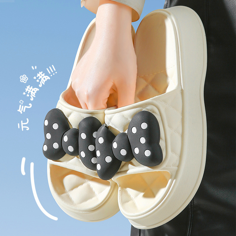 踩屎感拖鞋女夏厚底室内家用可爱花朵居家浴室凉拖鞋防滑高档外穿