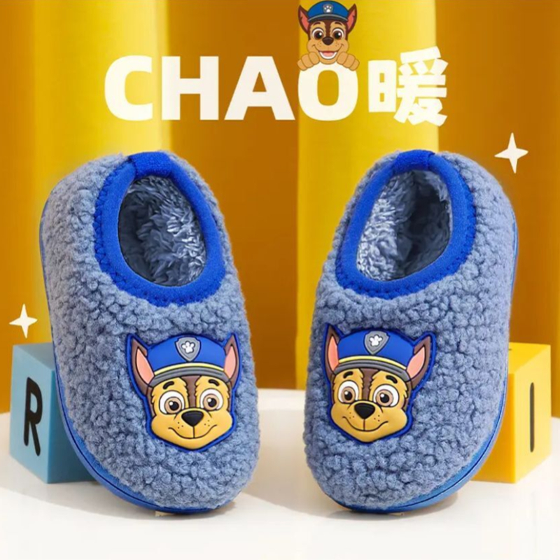 汪汪队男孩女童冬季包跟防滑棉鞋