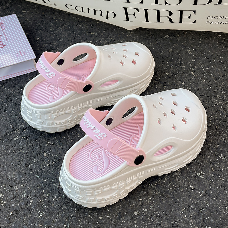 百搭洞洞鞋eva镂空透气凉拖鞋软