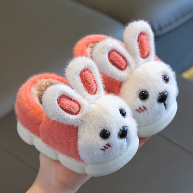 毛毛棉鞋2026新款秋冬季包跟小童儿童家居棉拖鞋室内宝宝男童女童