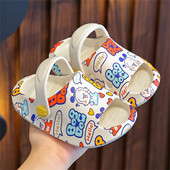 巴布豆儿童洞洞鞋 沙滩室外穿防撞宝宝男童女童软包头玩水凉拖鞋 夏