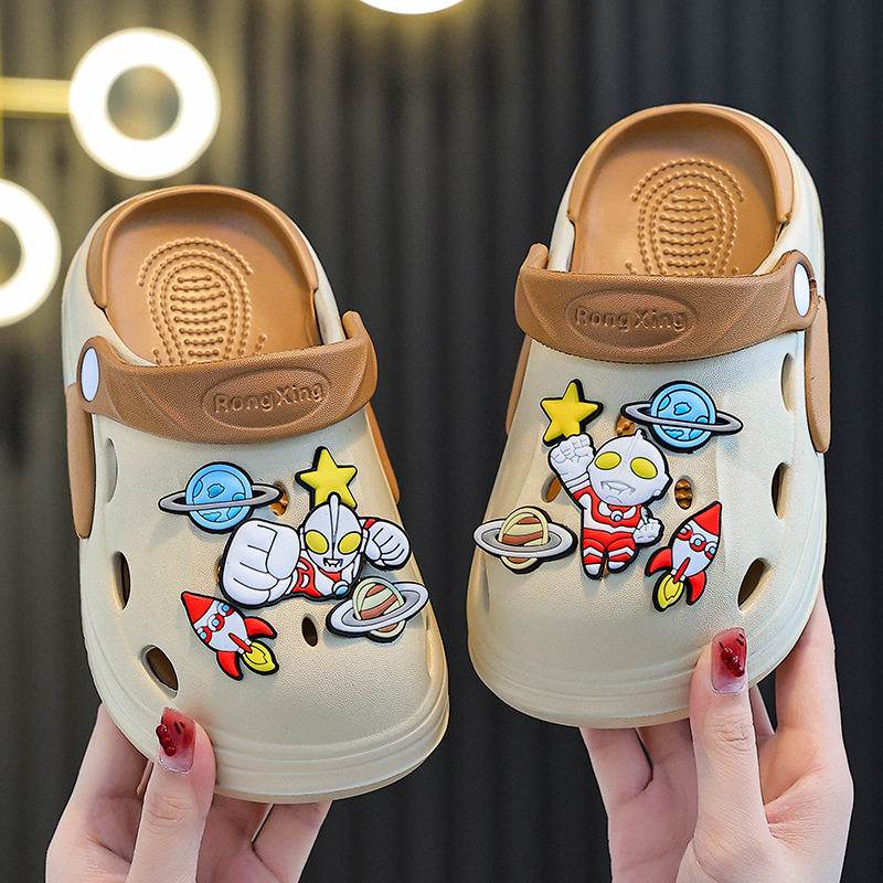 奥特曼夏季2026新款可爱卡通男童洞洞鞋透气家居家凉拖鞋防滑软底,童鞋/婴儿鞋/亲子鞋,儿童洞洞鞋,淘宝优惠券,粉丝福利购,淘宝优惠卷