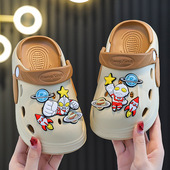 透气家居家凉拖鞋 可爱卡通男童洞洞鞋 防滑软底 2026新款 奥特曼夏季