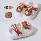 可爱沙滩 小孩男童女童宝宝夏季 卡通可爱防滑儿童洞洞鞋 卡通凉拖鞋