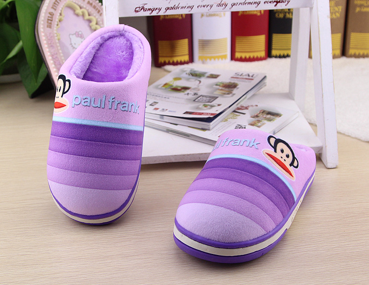 Pantoufles enfants en suède pour hiver - semelle caoutchouc - Ref 1036545 Image 3