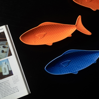 半村 出口外贸鱼形盘糕点盘寿司盘日式料理居酒屋小盘 高颜值餐具