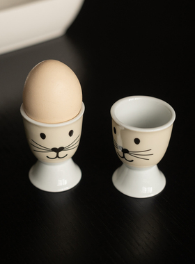 半村 出英国家用早餐鸡蛋杯 陶瓷装鸡蛋的蛋托架高脚鸡蛋托蛋盅架