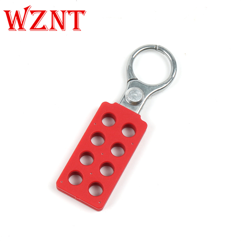 WZNT锌合金8孔搭扣锁注塑镀铬上锁挂签多人管理锁具NT-ZH01