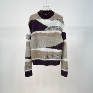 其他圆领通勤宽松型羊毛毛针织衫