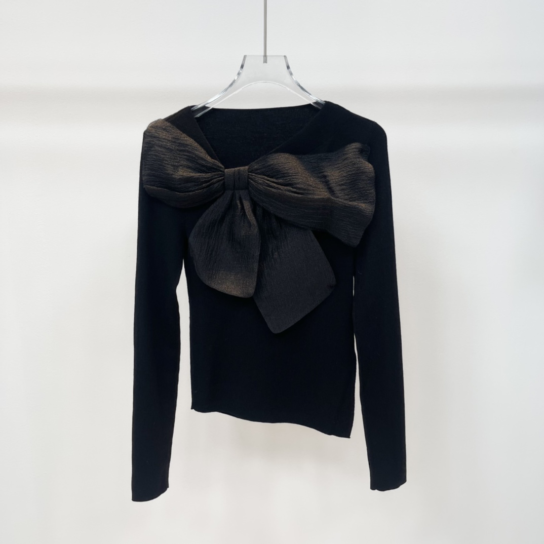 其他羊毛衫圆领套头蝴蝶结羊毛衫