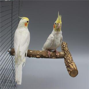 鸟笼多功能T形站杆野生花椒木树枝站杆站棒磨爪棒杆鸟笼顶站杆