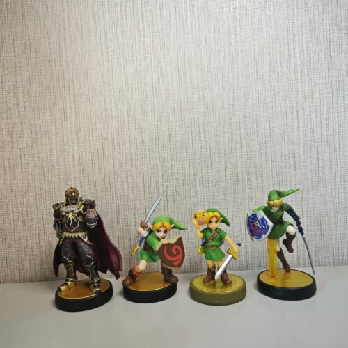 任天堂 amiibo 塞尔达传说 加侬多夫 林克 荒野之息 正版手办模型