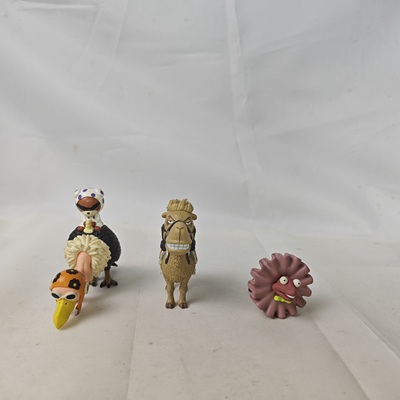 海贼王wcf zoo 不幸运二人组 睫毛骆驼 沙漠蜥蜴正版散货手办模型