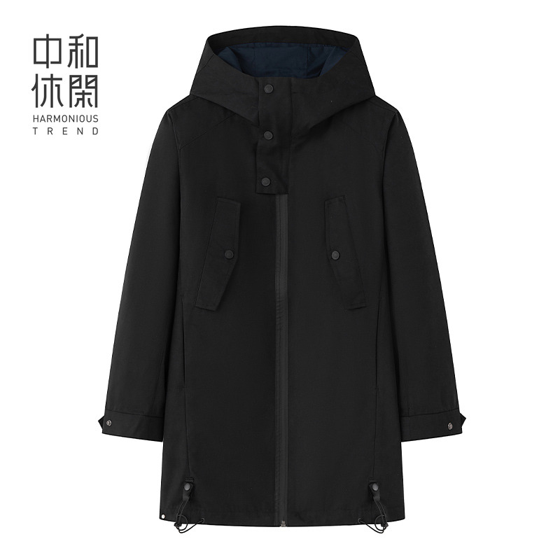 中和休闲连帽春秋外套男