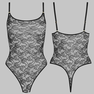 Maison Close 性感连体衣 蕾丝打底衫 蕾丝吊带