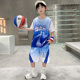 中大童休闲速干夏装 运动套装 学生队服 篮球服儿童夏季 男童2026新款
