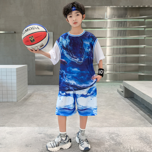男童篮球服套装2026新款儿童夏季运动训练服学生定制足球服表演服