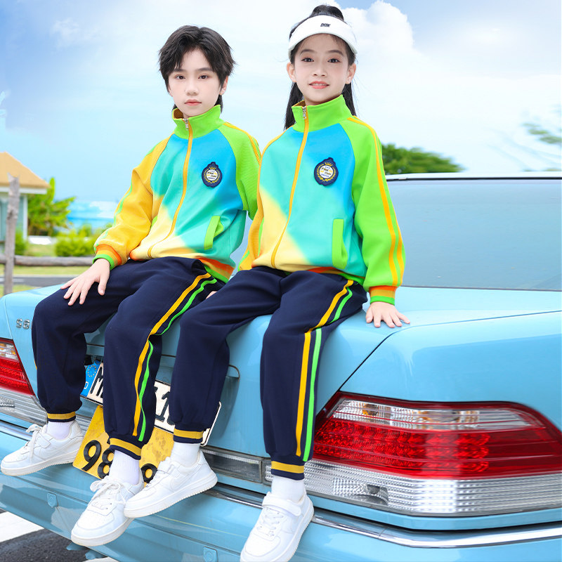 小学生校服春秋装三件套儿童运动服班服幼儿园园服初中生休闲套装