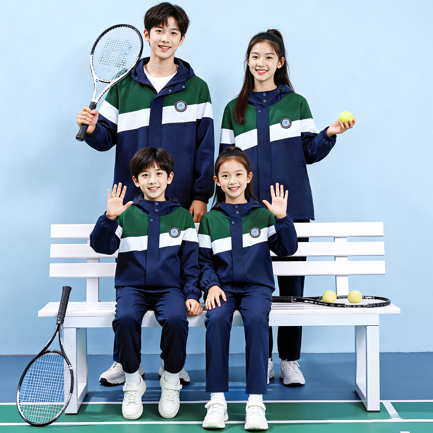 小学生校服春秋装新款三件套