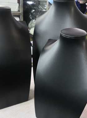 pU皮黑色拉丝人像模特展示架，