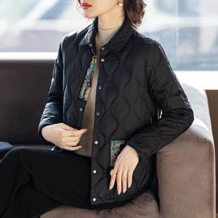 妈妈羽绒服冬装轻薄款洋气时尚上衣服中老年人妇女士外套2025新款