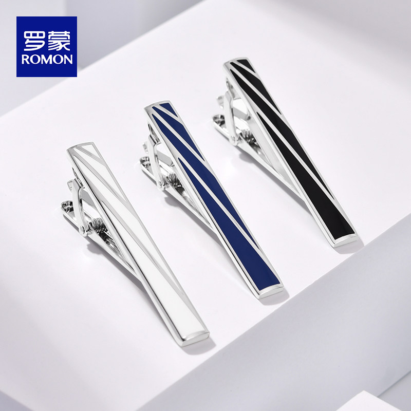 罗蒙结婚新郎领带夹礼盒装图片
