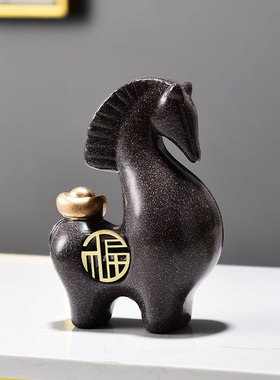 新中式福马办公室玄关装饰摆件