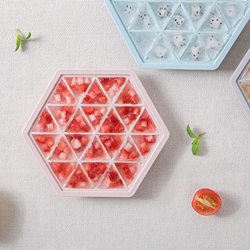 创意自制家用三角形冰棍雪糕冻冰淇淋冰格制冰袋冰块冰球模具冰格