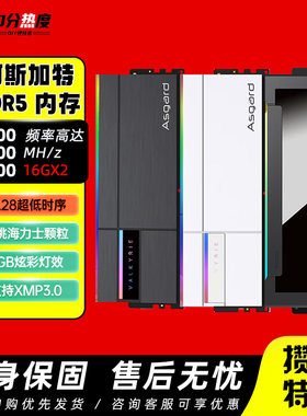 阿斯加特DDR5内存条32G 64G 6000 6800 8000 C28女武神2代吹雪RGB