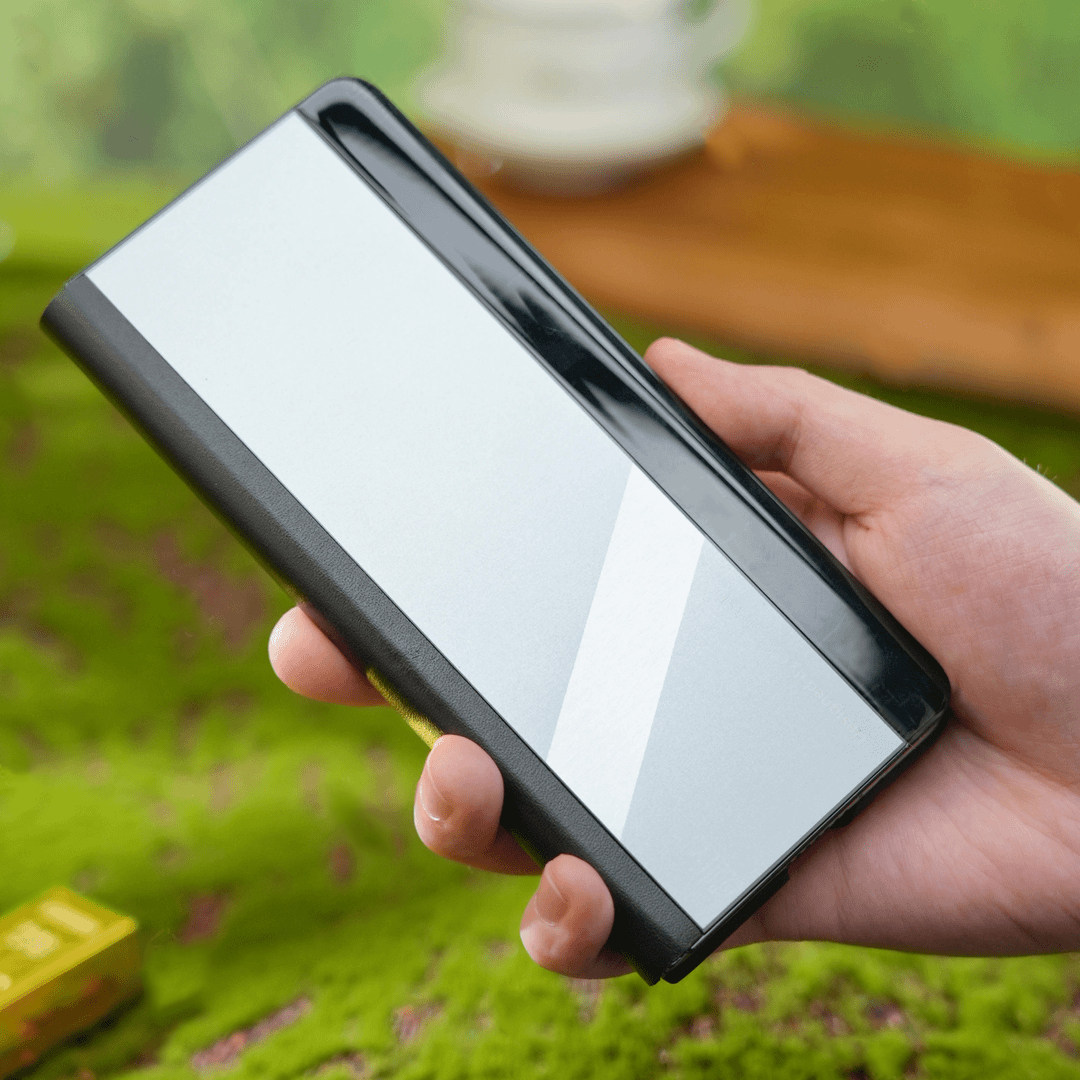 华为mateX5X3牛皮翻盖金属手机壳