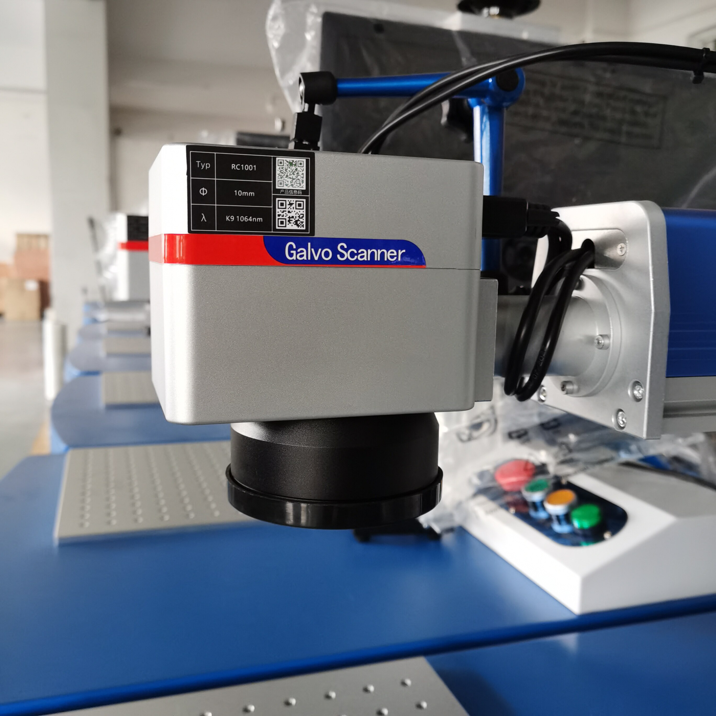 金海创光纤振镜头rc1001高速扫描激光打标头1064nm波长激光扫描镜