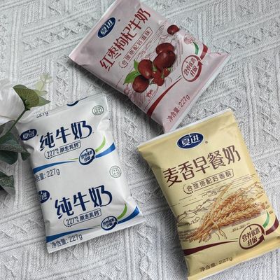 夏进麦香奶红枣枸杞奶纯奶浓缩奶227g*6/16袋四口味混装早餐牛奶