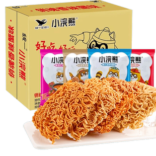 统一小浣熊干脆面整箱装童年解馋干吃面零食夜宵办公室速休闲食品