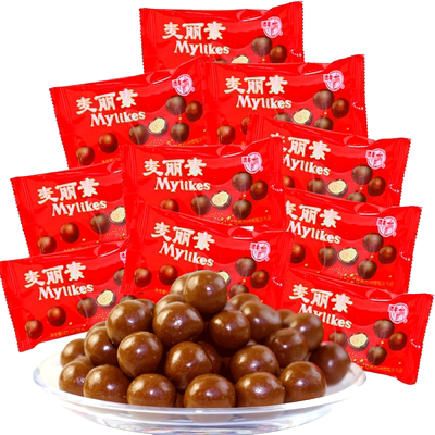 梁丰麦丽素巧克力豆抹茶怀旧糖果