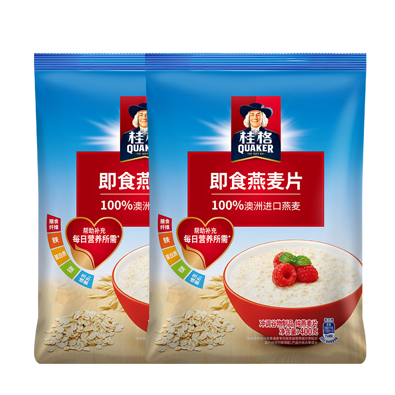 桂格即食燕麦片400g袋装