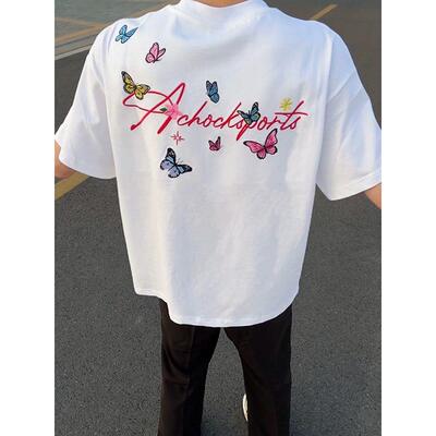 刺绣款短袖CX7165款3XL黑色白色P20