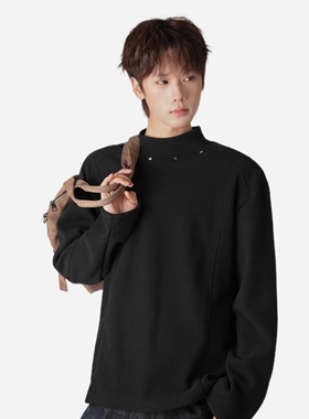 W323高质量春季常规长袖P34黑色白色M到3XL