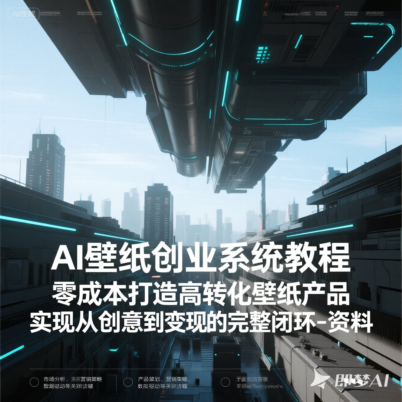 AI壁纸创业系统教程零成本高转化从创意到教程闭环资料课程教程
