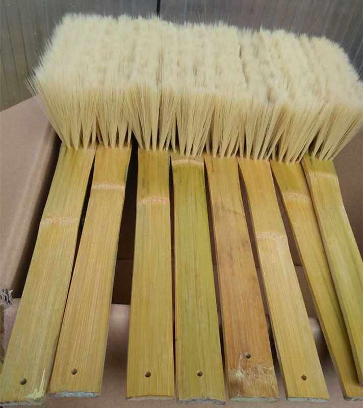 竹柄长毛软刷子防静电尼龙丝仿猪鬃工业纺织面粉清洁毛刷支持定制