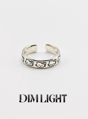 可爱猫咪戒指女学生党2025新款复古小众设计日常百搭指环