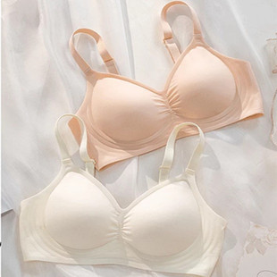 无痕果冻条光面薄杯舒适无钢圈文胸罩聚拢上托收副乳女士内衣943