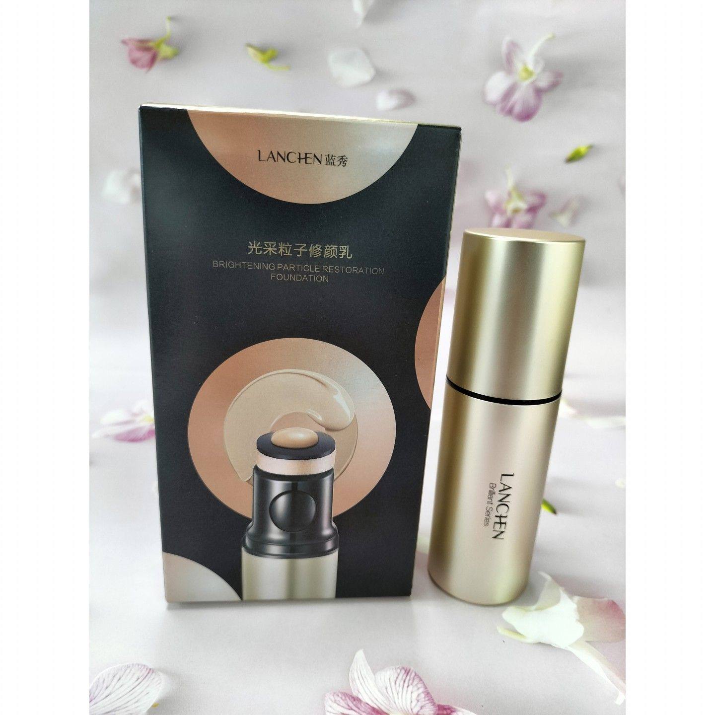 LANCHEN蓝秀光采粒子修颜乳保湿隔离轻薄遮瑕BB霜粉底液CC棒