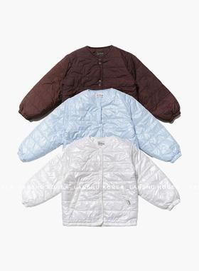哦哦乐韩国童装【Jeje】25冬款男童女童日系纯色轻薄叠穿圆领棉服