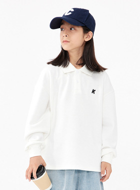 25春秋装日系女男童翻领Polo衫中大童儿童上衣男生长袖T恤