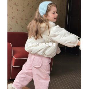 哦哦乐韩国童装现和韩国童装女童裤子冬2025新款洋气外穿儿童厚一